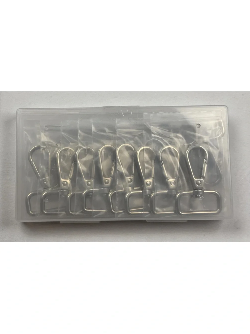 Silver Lobster Clasp Swivel Hooks - Pack of 8